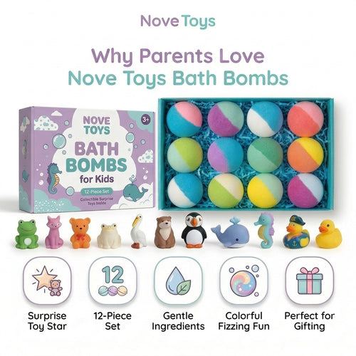 Kids Bath Bombs with Surprise Toys - KidSafe Blend