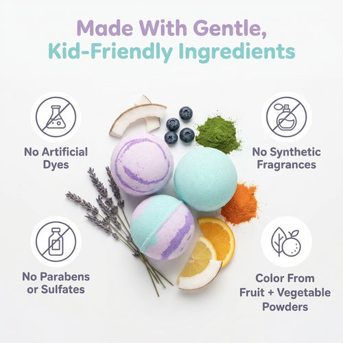 Kids Bath Bombs with Surprise Toys - KidSafe Blend