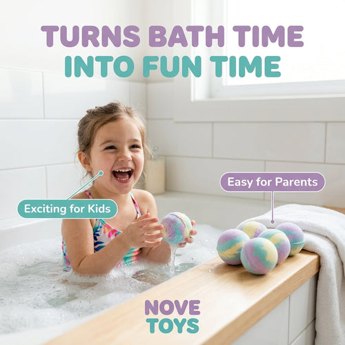 Kids Bath Bombs with Surprise Toys - KidSafe Blend